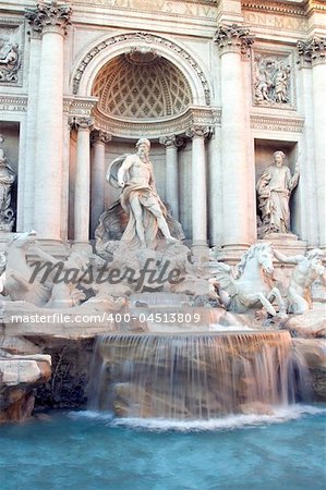The Trevi Fountain in Italy, Rome.