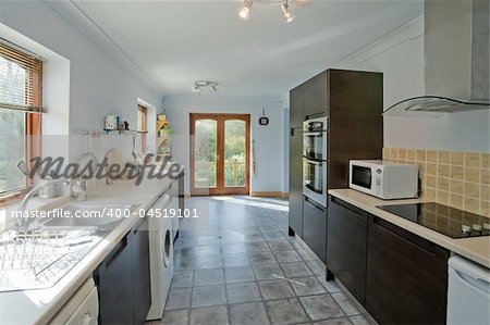A new kitchen in a newly converted house