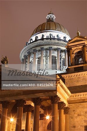 The dome of Isakievskij Cathedral. St. Petersburg. Russia