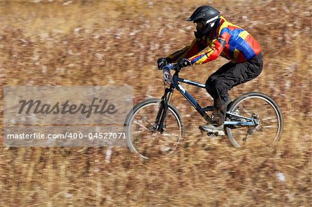 Hight speed on downhill race