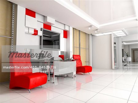 Modern interior of office exclusive design