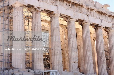 details of Parthenon, Acropolis in Athens ? Greece