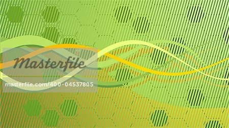 Vector abstract green background with honeycombs