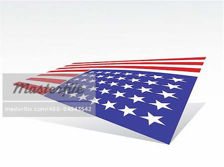 USA flag in style