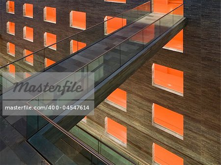 Interior of The museum of sound and vision in the Mediapark of Hilversum, Holland