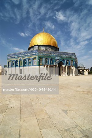 The famous mosque in Jerusalem
