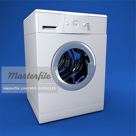 fine image 3d of classic washing machine background