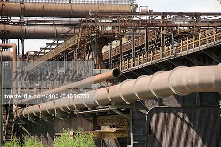 Old rusty pipework