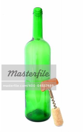 concept of wine deficit isolated on white