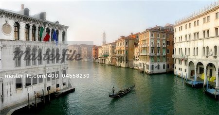View on Grand Canal  in Venice, Italy.