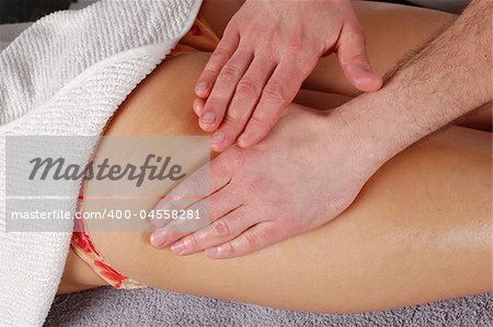 woman relaxing in massage