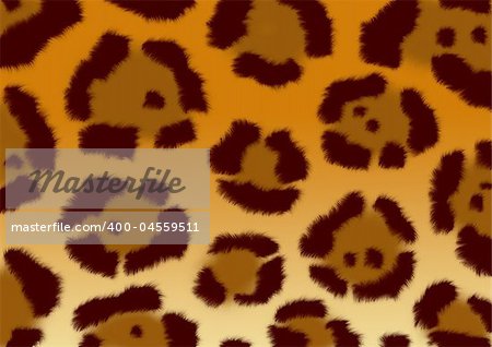 Texture for a background - a fluffy skin of a jaguar