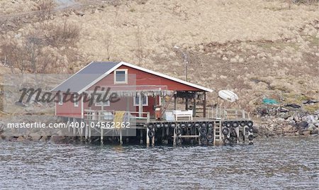 Old Norwegian seahouse. April 2008