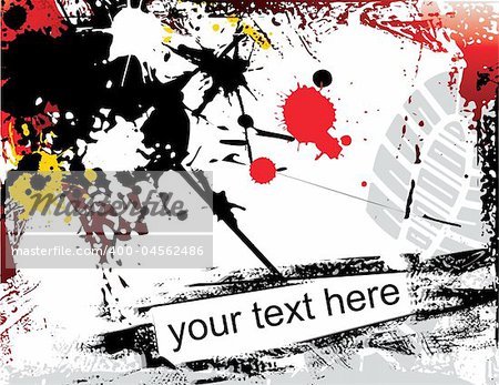 grunge background with text addition