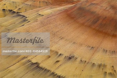 Abstract patterns of nature in the Painted Hills