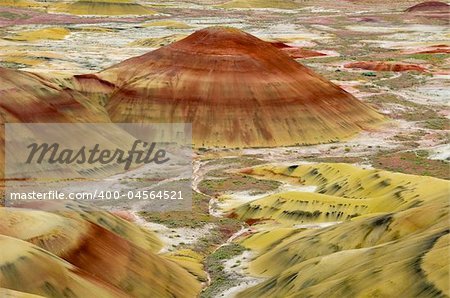 Strange cones in the Painted Hills of Oregon
