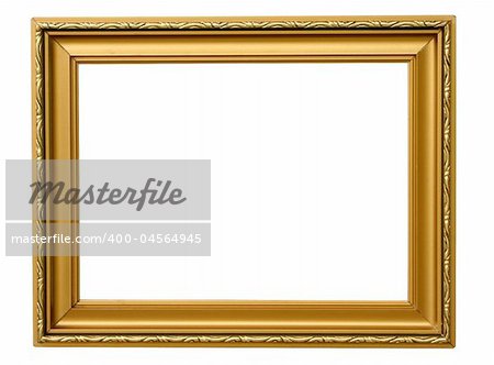 antique frame on white