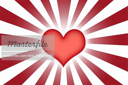 Heart Shaped Abstract Background Wallpaper in Maroon