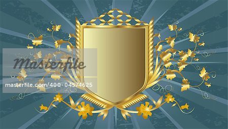 golden shield design