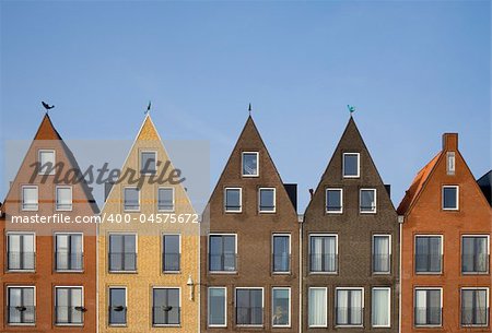 New houses in traditional style in Vathorst, Amersfoort, the Netherlands