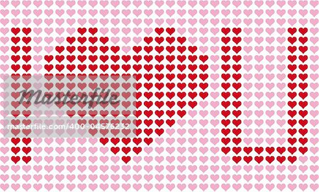 heart pattern, vector background