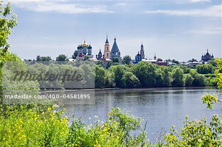 The view of the Kremlin in Kolomna, Russia