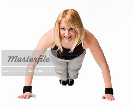 Woman working out