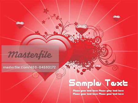 abstract red love design background