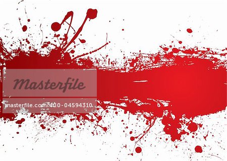 Blood red banner with room to add your own text