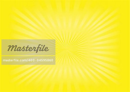 Illustration of yellow sunburst background