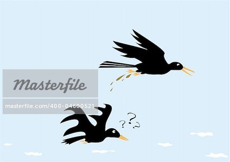 Funny picture "Crow is a scoundrel" Funny picture "Crow is a scoundrel"