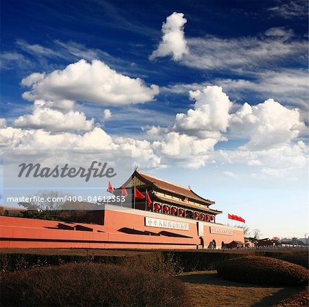 Tian-An-Men Gate in center of Beijing
