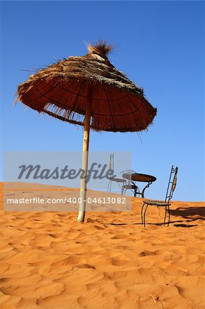 romantic place to sit on the Sahara