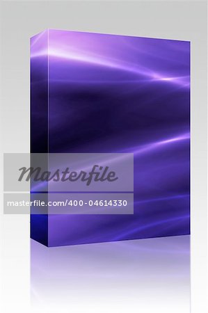 Software package box Abstract wallpaper illustration of glowing wavy streaks of light