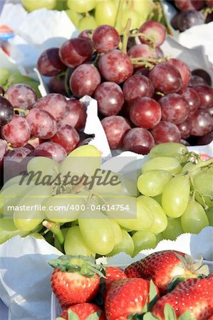 Various Fruits on a market place