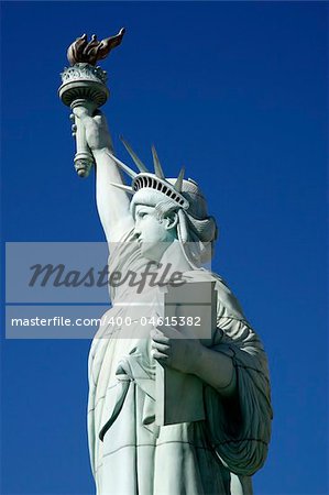 statue of liberty against a clear blue sky united states of america