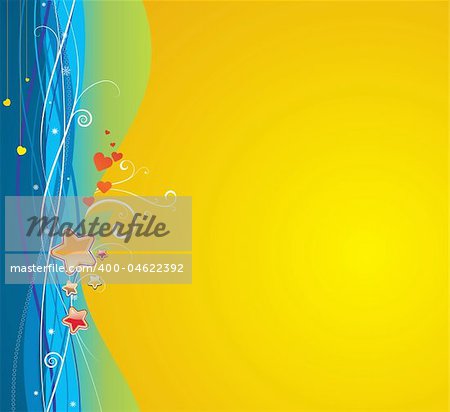 Vector illustration of funky abstract background.  Great for greeting cards