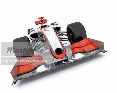 3d render of a F1 racing car