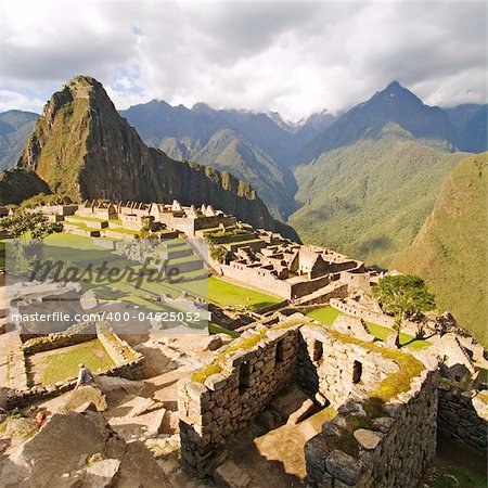 The Lost City of Machu Picchu near Cusco, Peru.