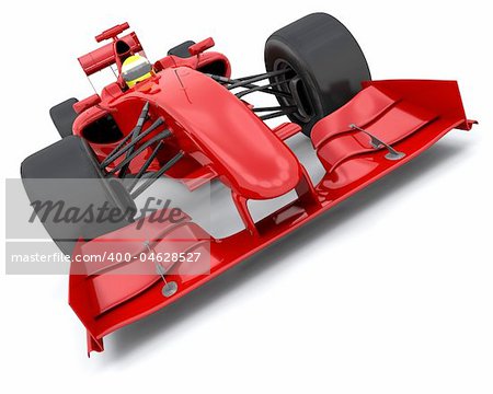 3d render of a F1 racing car