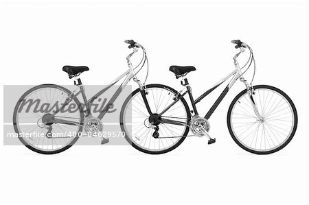 Bicycle a tandem for driving together