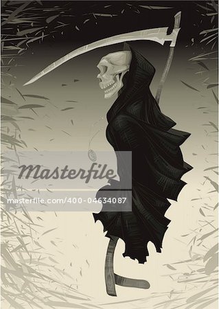 Death, vector illustration