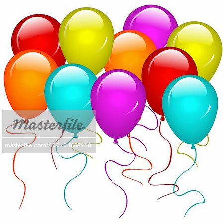 Illustration of balloons. Available in both jpeg and eps8 format.