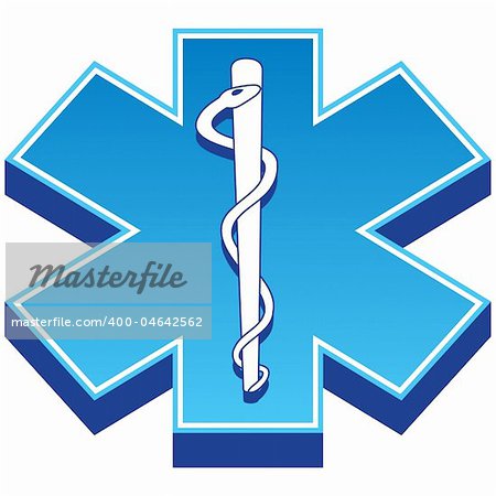 3D image of first aid icon / symbol.