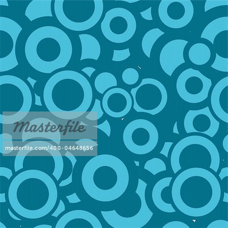 Blue seamless pattern made from various circles