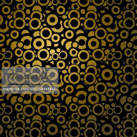 Lot of circles - golden background / pattern / texture