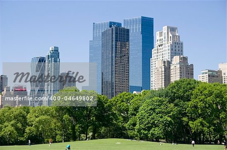 a panoramic view of manhattan new york