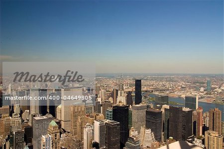 a view of manhattan from the top of the empire state building