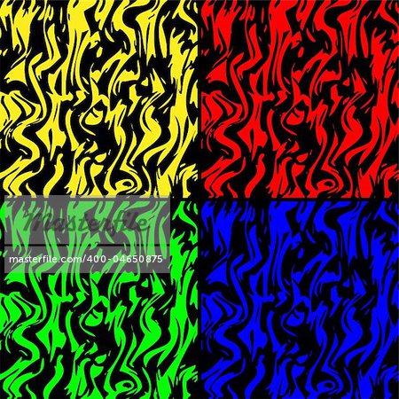 Illustration of colored zebra stripes. Also in vector format.