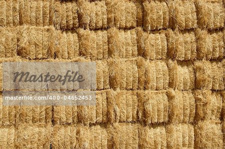 Barn with square shape stack on columns outdoor cereal texture